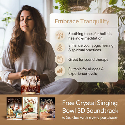 Silent Mind Tibetan Singing Bowl Set – Easy to Play & Beginner Friendly Meditation Bowl with Cushion & Mallet | Stress Relief & Mindfulness | Gift-Ready