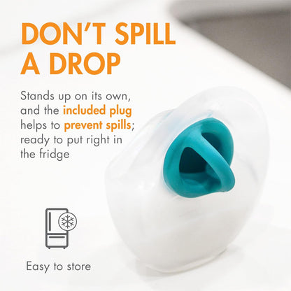 Silicone Manual Breast Pump - Passive Milk Collector - Hands Free Breast Pump for Nursing  - photo 3