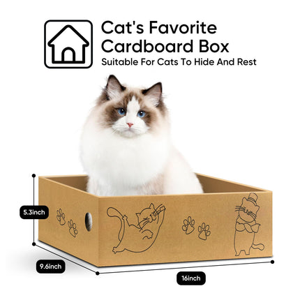 Cat Scratcher, 5 Packs in 1 Cardboard Box Cat Scratching Pad, Large