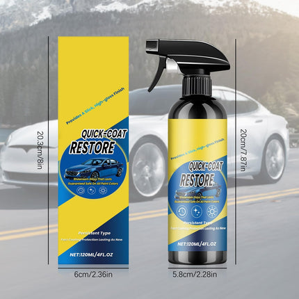 2Pcs Nano Quick Coat Restore Coating Spray,2026 New Advanced Automobile Quick-Acting Coating Agent,Quick Effect CoatingAgent Spray with Waterless Wash Polish & Paint Protection Long-Lasting Car