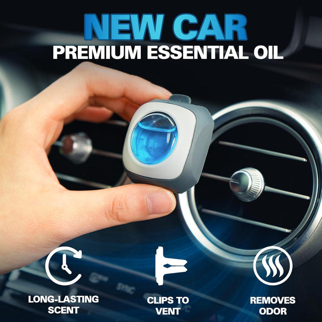 New Car Scent Car Air Freshener Vent Clips, 6 Count