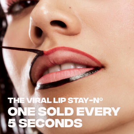 Sacheu Lip Liner STAY-N Peel Off Lip Stain — Long Lasting Waterproof Lip Tint with Hyaluronic Acid & Vitamin E — Transfer Proof Matte Finish, Vegan & Cruelty-Free (COREal)