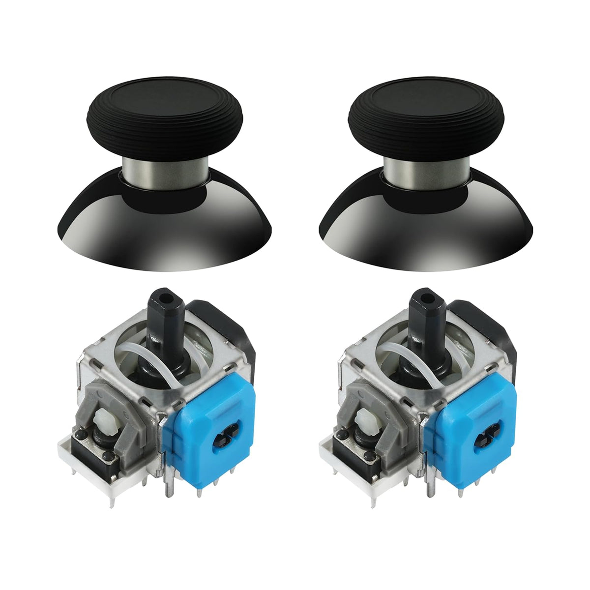 TMR Magnetic Joystick Replacement Kit for PS4 DualShock Controller,Anti-Drift Electromagnetic Stick Repair Module with