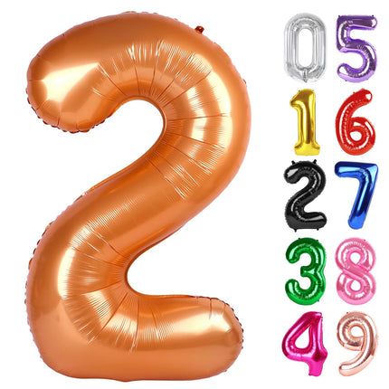 Gold 1 Balloon - Number Balloon 40 Inch, 1st Gold Birthday Decorations