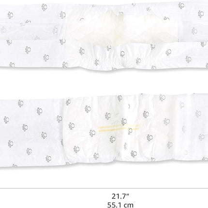 Amazon Basics Absorbent, Leakproof Male Dog Wrap Disposable Diapers with Wetness Indicator, Breathable, Small, White, 50-Pack