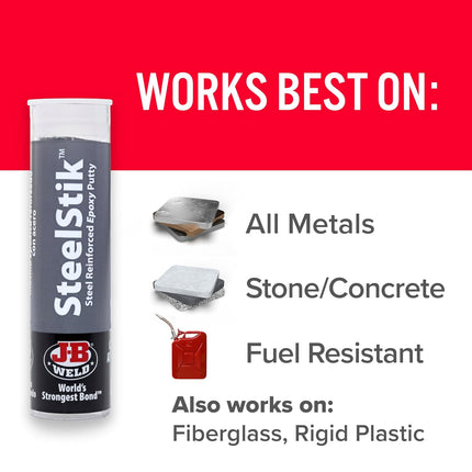 Steel Reinforced Epoxy Putty Stick - 2 oz.