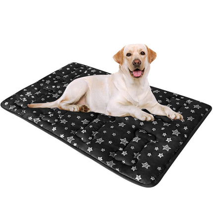 Dog Crate Bed Mat (36" X 23"), Soft Dog Bed Pad Mat with Cute Stars