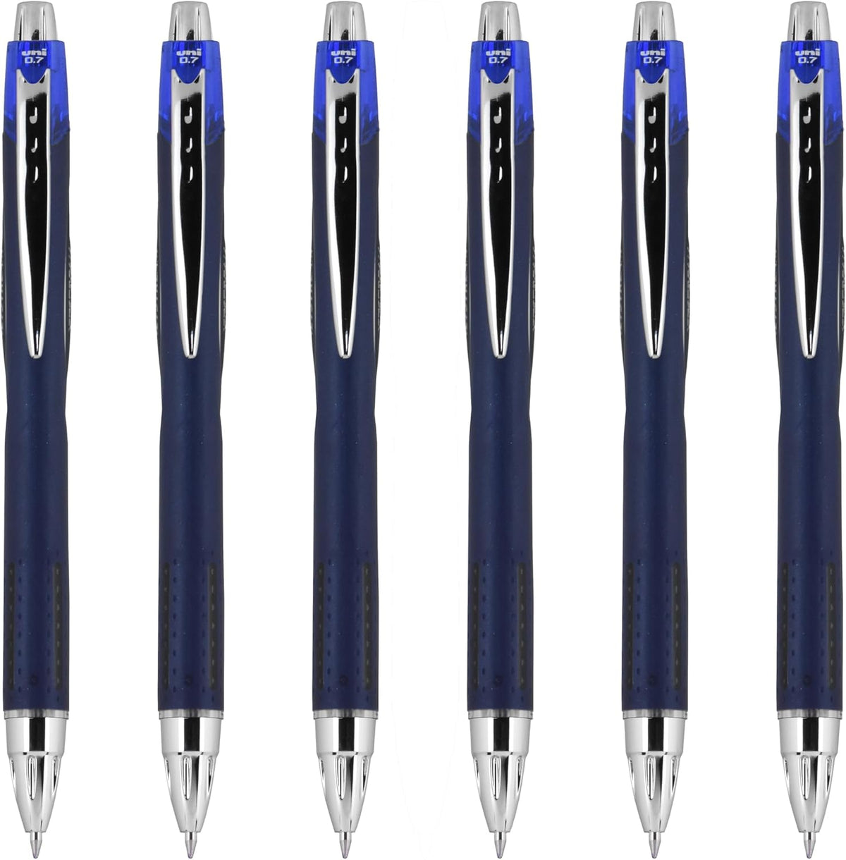 Ballpoint Pen, Fine Point (0.7mm), Blue Ink. 6 Pens