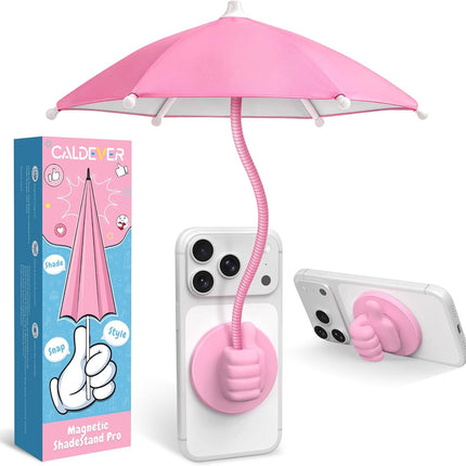 Phone Umbrella for Sun Shade Magnetic: Universal Thumbs Up Cell Phone Umbrella for iPhone Beach Outdoor Pool Travel Sunshade UV Protection Funny Gadgets for Women Teens Girls Boys Men Easter Gifts