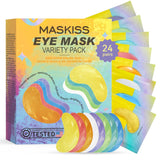 Under Eye Patches Variety Pack (24 Pairs), Easter Gifts for Women, Eye Masks for Dark Circles Puffy Eyes With 8 Colors (3 Pairs/Color), Vegan Skin Care Gifts for Women