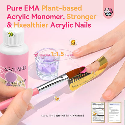 Acrylic Nail Kit with Drill: Professional Acrylic Nail Set for Beginners with Everything U V Light 3 - photo 4