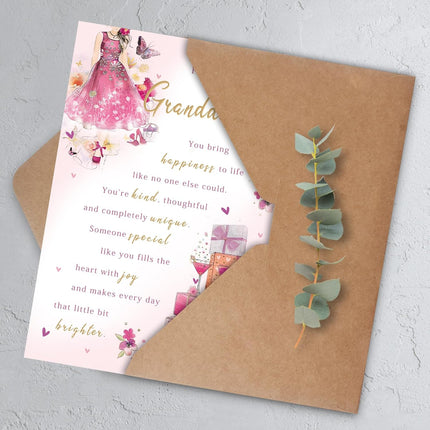 Granddaughter Birthday Card, Happy Birthday Card Gifts for Granddaughter, Birthday Gifts for Granddaughter