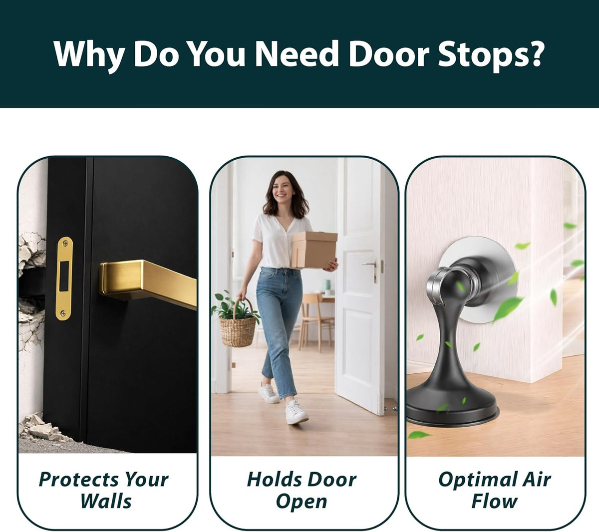 Magnetic Door Stopper, Scratch Free Magnetic Door Catch for - photo 5