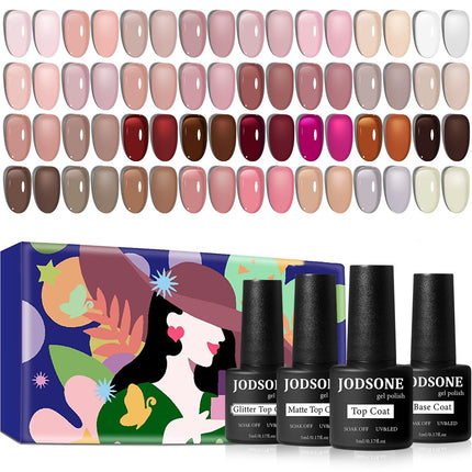36 PCS Gel Nail Polish Set-32 Colors Gel Polish Kit Base Coat Glossy Matte and Glitter Top Coat Nail - photo 14