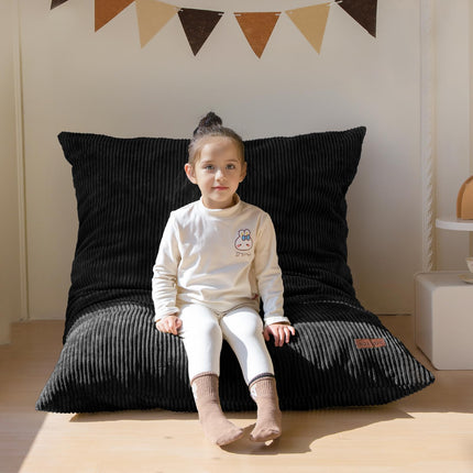 3 in 1 Kids Bean Bag Chair, Comfy Floor Sofa with Removed Cover