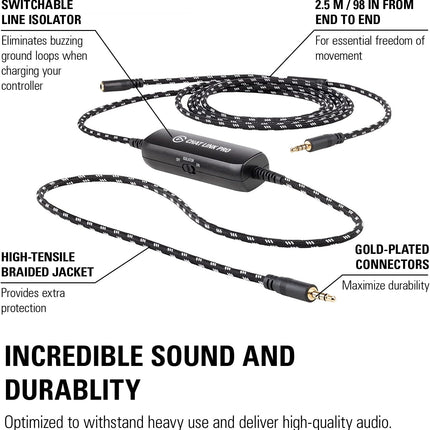 Elgato Chat Link Pro - Audio Adapter, for PS5, PS4, Nintendo Switch, Capture Voice Chat, Gameplay Sound, Extra Long Cable