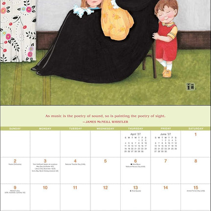 Mary Engelbreit's ME and the Masterpieces 2027 Deluxe Wall Calendar