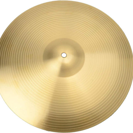 16 Inch Crash Cymbal for Drum Set, Thin Copper Alloy, Gold Finish, Bright Sound, Fast Response, 0.7mm Thickness