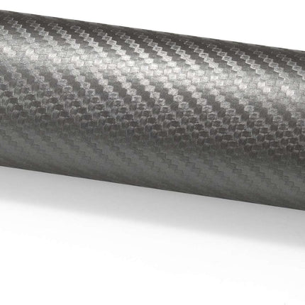 36"x60" (3FTx5FT) Gray 3D Carbon Fiber Textured Matte Flat Vinyl Wrap Auto Car Sticker Decal Film Sheet Bubble Free Air Release Technology with Tool Kit