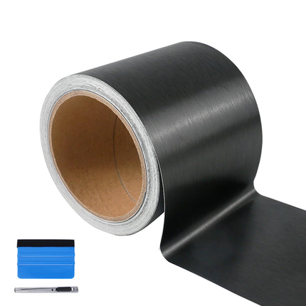 High Gloss Black Vinyl for Chrome Delete Window & Door Trim 2" x30ft