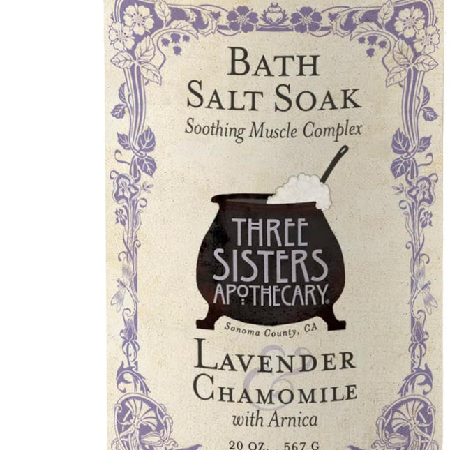 20 oz. Bath Salt Soaks (Lavender and Chamomile with
