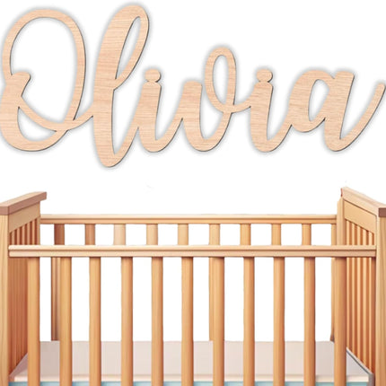 Personalized Wooden Baby Name Sign - Custom Name Wall Decor for Nursery - Boy & Girl Name Signs - Baby Announcement Sign - Wooden Custom Name Signs for Wall - Ideal Nursery Name Signs