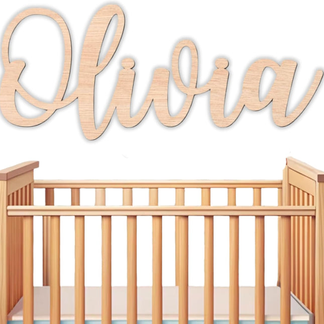 Custom Wooden Baby Name Nursery Wall Sign