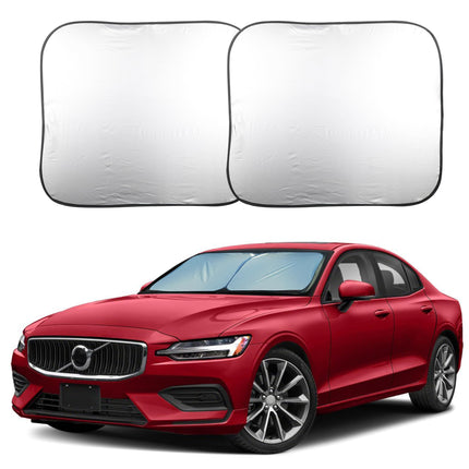 2 Piece Foldable Car Windshield Sun Shade, UV & Heat Protection