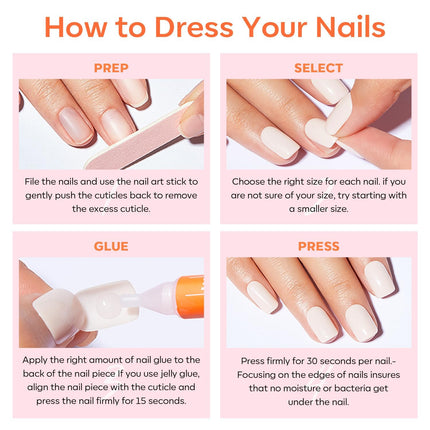 Dark Red Short Fall Press On Nails, Oval Fake Nails