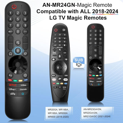 AN-MR24gn-Magic-for-LG-Smart-TV-Voice-Remote-Control-Replacement Universal Compatible with LG OLED Webos Thinq Nano Cell Service TVs for AKB75855501 MR23gn MR22gn MR21ga MR20ga