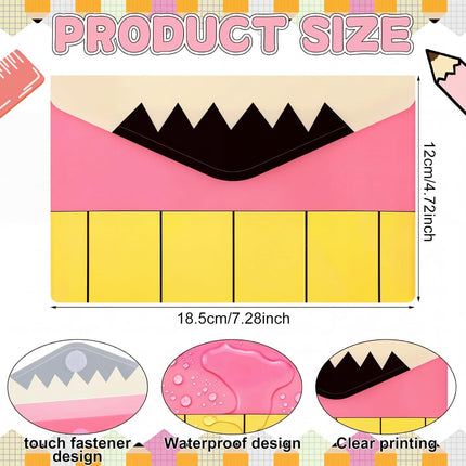 Gueevin 24 Pcs Teacher's Day Appreciation Gifts Bulk 4.7 x 7.5 Inch Teacher Pencil Pouch Party Favors Teaching Essential Pencil Case Envelope Pouch Bags for School Classroom Stationery Office Supplies