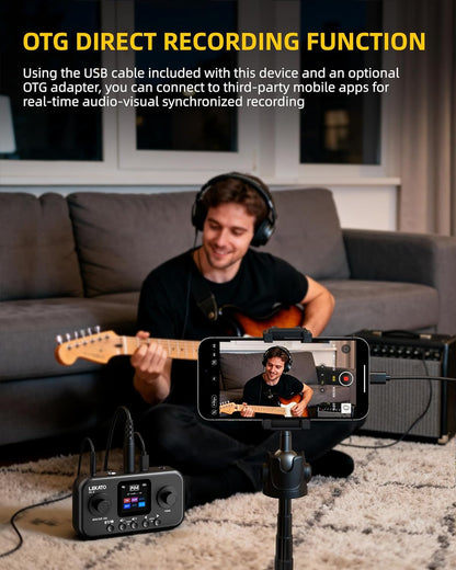 Portable Multi Effects Guitar Pedal with 6 Modules, 60+ Built-In Effects,20 Amp Modeling & Ir Loading - photo 4
