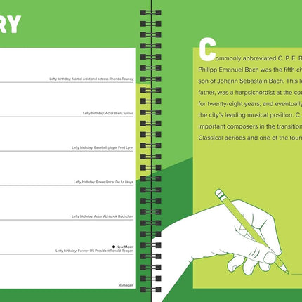 The Left-Hander's 2027 Weekly Planner Calendar