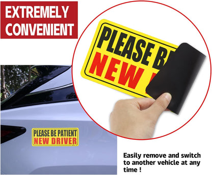 New Driver Magnet for Car, Please Be Patient Student Driver, 3Pcs New Driver Magnet Safety Warning - photo 4