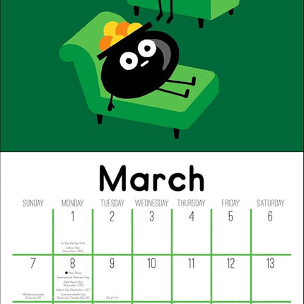 The Art of David Olenick 2027 Wall Calendar: I'm the One Keeping Things from Falling Apart Around Here