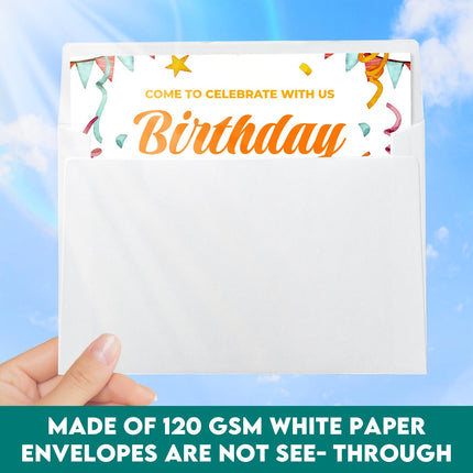 100 Pack White Blank Cards and 100 Pack Envelopes 4x6, Note Greeting Cards and Envelopes Set, Folded - photo 4