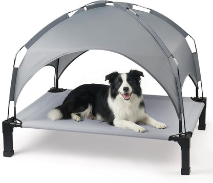 Elevated Dog Bed with Removable Canopy, 42 in