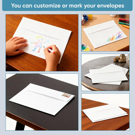 Self-adhesive envelope, 5.25 x 7.25 inches, white - ideal for storing small items in the home office, easy to stick, no water or licking seal design，Pink