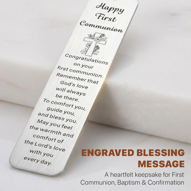 First Holy Communion Bookmark Gift for Girls and Boys
