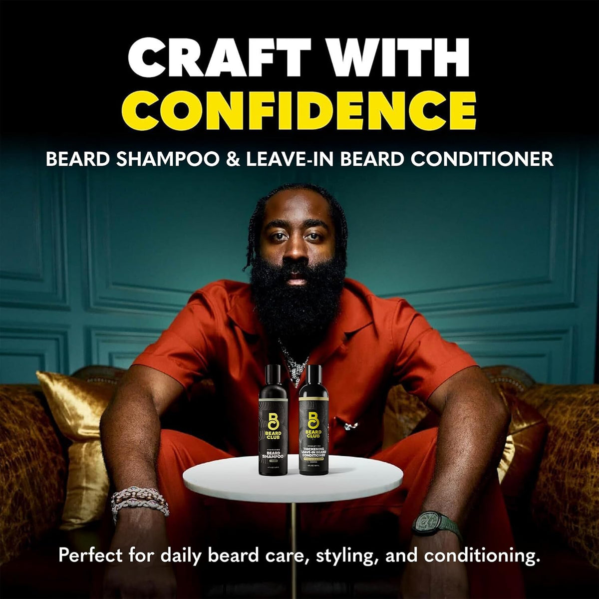 Beard Wash and Conditioner Set – Facial Hair Shampoo & Leave-In Conditioner for Men – Hydrating - photo 4