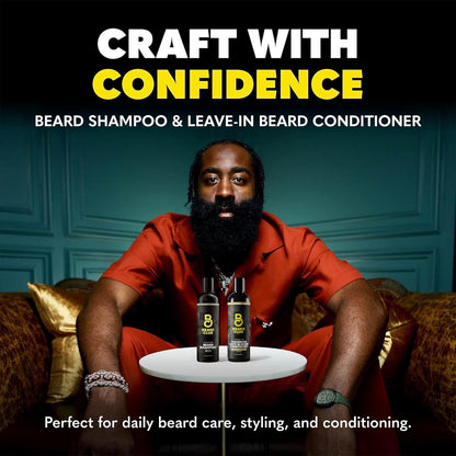 Beard Wash and Conditioner Set – Facial Hair Shampoo & Leave-In Conditioner for Men – Hydrating - photo 4