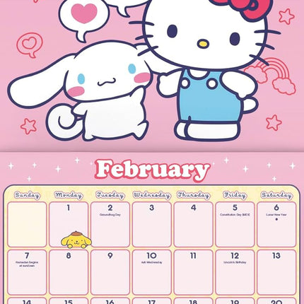 2027 Sanrio - Hello Kitty and Friends Wall Calendar