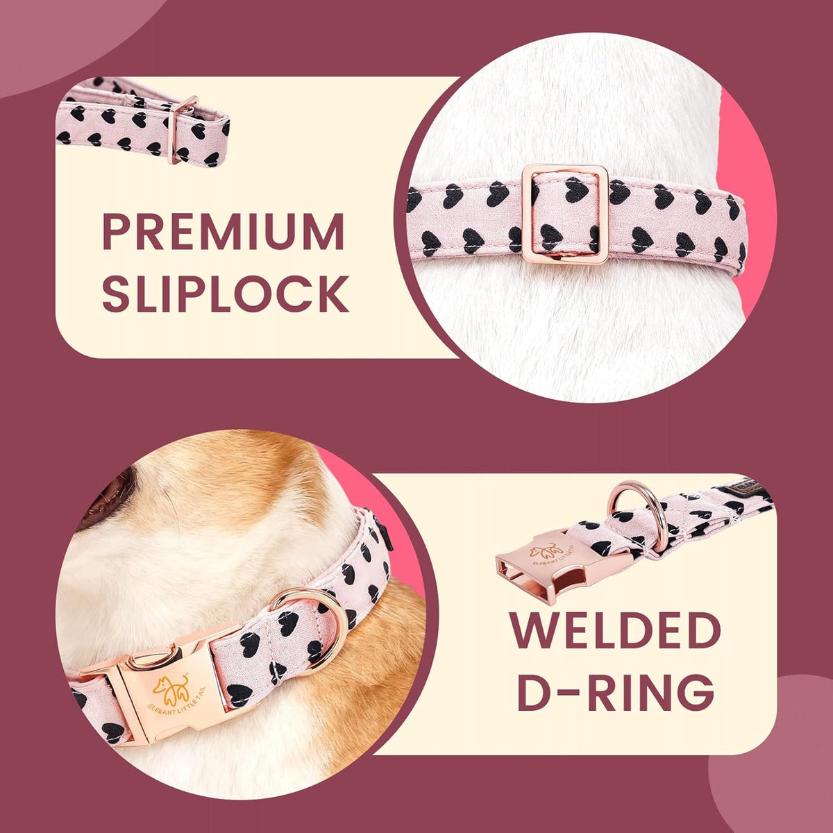 Cute Floral Cotton Dog Collar with Flower - photo 3