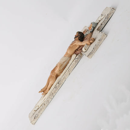 Catholic Holy Trinity Crucifix Wall Cross 9.5" H Jesus Crosses for Wall