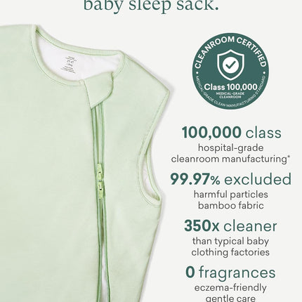 PurComfy Supersoft Sleep Sack 1.0 TOG, Premium Bamboo Viscose Baby Sleeping Bag 2-Way Zipper Sleep Sack Baby Wearable Blanket
