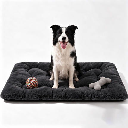 Cama para perro de 36" para jaula metálica, tapete lavable para dormir para mascotas medianas/grandes