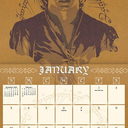 2027 The Lord of the Rings Wall Calendar