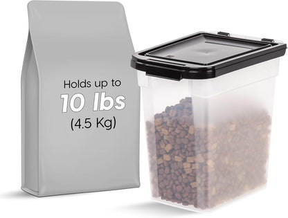 Airtight Dog Food Storage Container, Up to 10 lbs, for Dog Cat Bird and Other Pet Food Storage Bin, Keep - photo 2