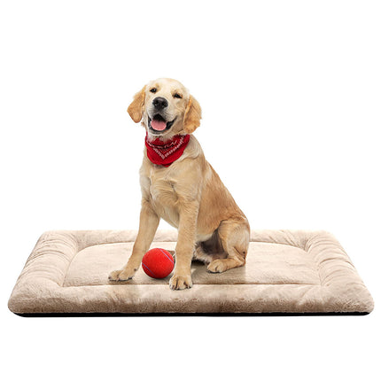 Dog Crate Pad Washable Dog Bed for Crate Medium Mat 36-Inch Gray