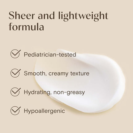 Aveeno Kids Daily Moisture Face Lotion & Mineral Sunscreen with SPF 30, Oat Enriched Face Moisturizer for Kids & Broad-Spectrum Sun Protection for Sensitive Skin, Hypoallergenic, 1.5 fl. oz